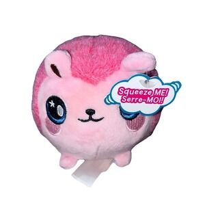 NWT Squeezamals Series 2 Pink Hedgehog Grape Scented Slow Rise Plush